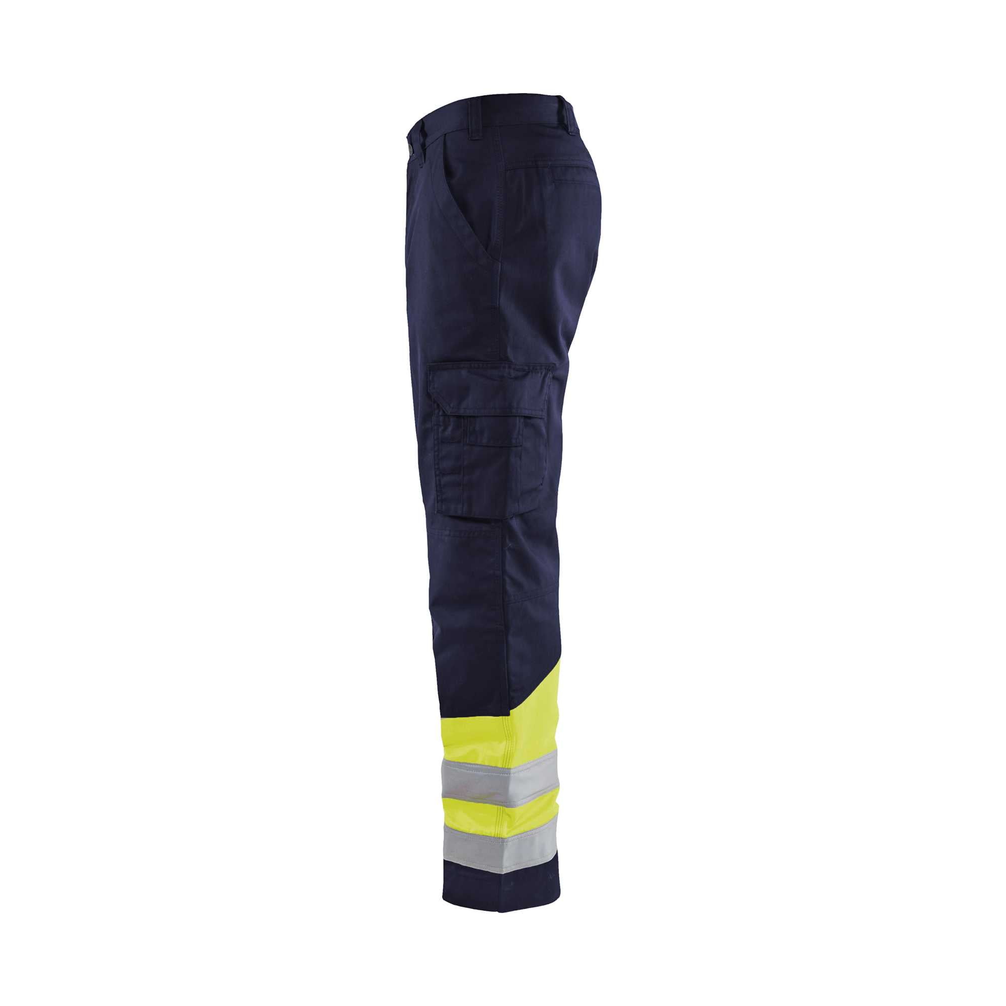 BLAKLADER 15641811 | Hi Vis trousers Hi Vis Reflective Work Trousers Men - twill fabric